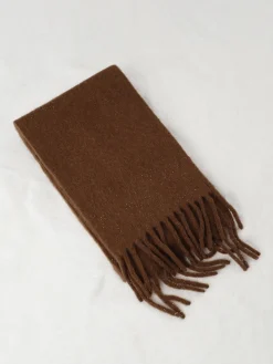 Wool-Blend Minimalist Tassel Scarf