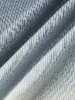 Wool-Blend Ombre Slim Knit Top