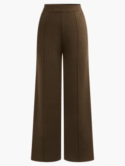 Wool-Blend Piping Pants