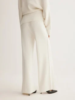 Wool-Blend Piping Pants