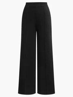 Wool-Blend Piping Pants