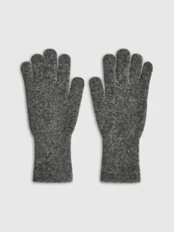 Wool-Blend Plain Warm Gloves