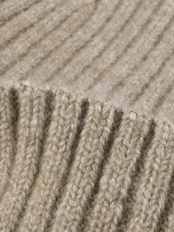 Wool-Blend Ribbed Soft Hat
