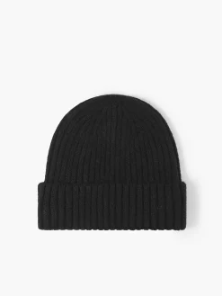 Wool-Blend Ribbed Soft Hat