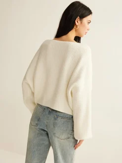 Wool-Blend Tie-Front Cardigan