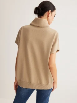 Wool-Blend Turtleneck Sweater Vest