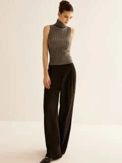Wool-Blend Turtleneck Sweater Vest