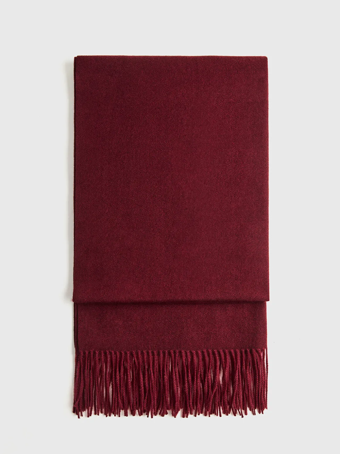 Wool-Blend Vintage Tassel Scarf