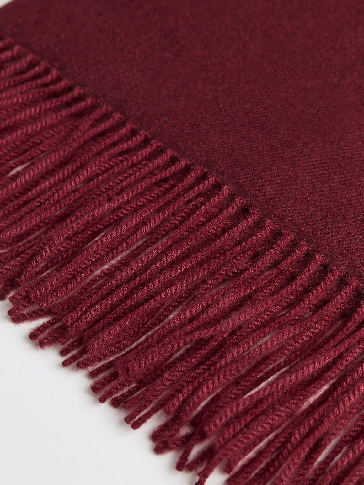 Wool-Blend Vintage Tassel Scarf