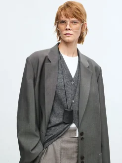 Wool-Blend V-Neck Sweater Vest