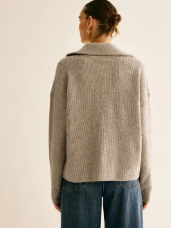 Wool-Blend Zipper Sweater Co-ords