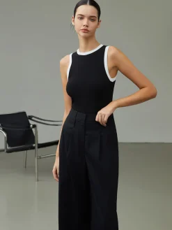 Worth A Million Contrast Trim Tank Top