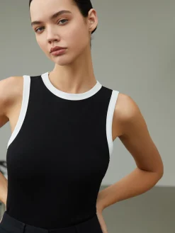 Worth A Million Contrast Trim Tank Top