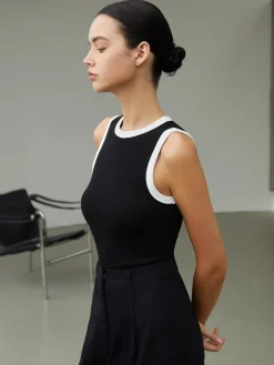 Worth A Million Contrast Trim Tank Top