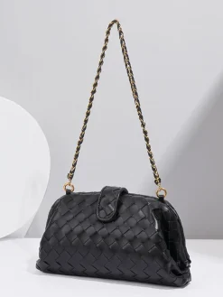 Woven Cloud Dumpling Shoulder Bag