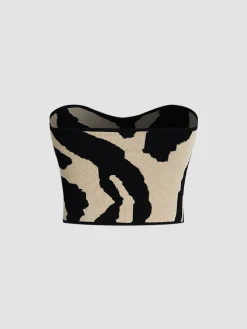 Zebra Print Tube Top