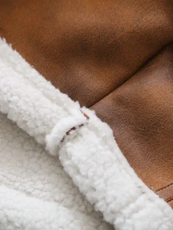 Zipper Fleece Short Coat