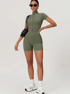 Zipper Seamless Romper