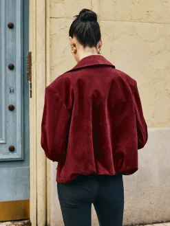 Zipper-Pockets Lapel Suede Jacket